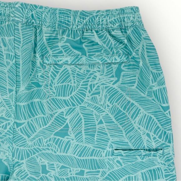 Huk Men's NWT Linear Leaf Lined Volley - Beach Glass - Picture 6 of 8